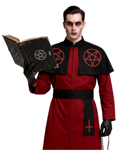 Costume uomo Cardinale satanico Tg L