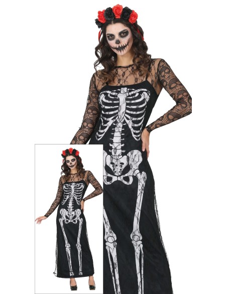 Costume Scheletro Gotich donna