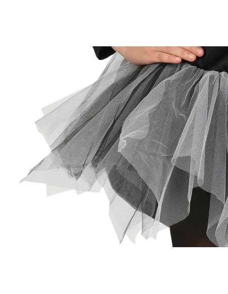 Costume scheletro con tutù bambina 7/9 anni