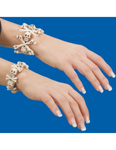 BRACCIALETTO OSSA E TESCHI 2 MOD.ASS. Prezzo 2,70 €