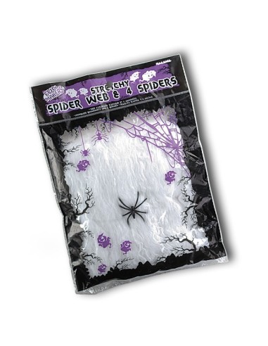 RAGNATELA BIANCA GR.20 con ragno . Prezzo 1,10 €