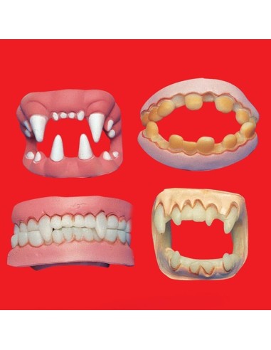 DENTIERA DOPPIA 4 MODELLI ASSORTITI IN BLISTER Prezzo 2,30 €