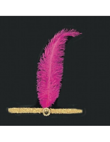FASCIA CHARLESTON con PIUMA E DIADEMA Prezzo 3,30 €