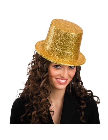 TUBA CON GLITTER ORO H. CM. 13 CA. Prezzo 2,50 €