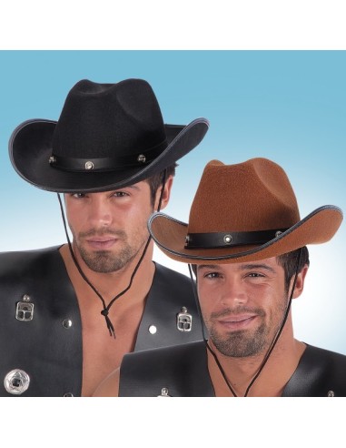 CAPPELLO COW-BOY IN FELTRO 2 COL.E TAGLIE ASSORTITE (58/60) Prezzo 5,70 €