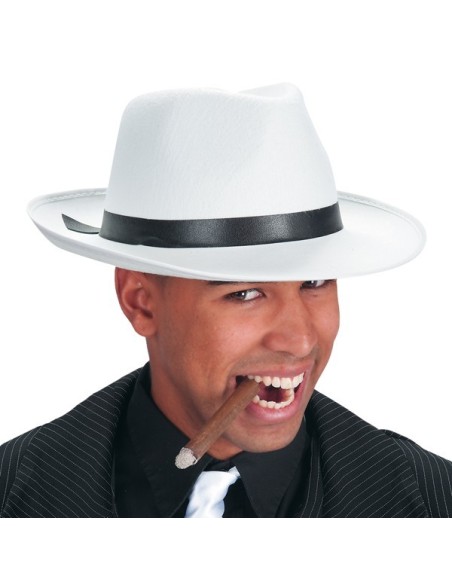 CAPPELLO GANGSTER BIANCO IN FELTRO Prezzo 4,50 €