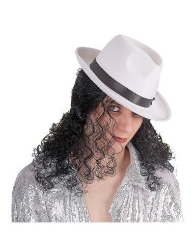 CAPPELLO GANGSTER IN RASO BIANCO E FELTRO TAGLIE ADULTO ASSORTITE Prezzo 6,30 €