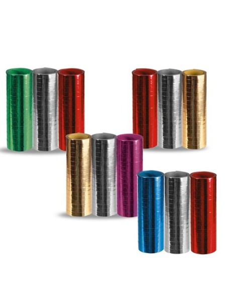 3 STELLE FILANTI METALLIZZATE colori assortiti18 ROTOLINI MM.7 METRI 4 Prezzo 3,60 €