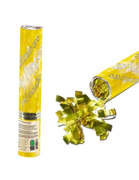 PARTY POPPER AD ARIA COMPRESSA H. CM. 30 ORO Prezzo 4,20 €