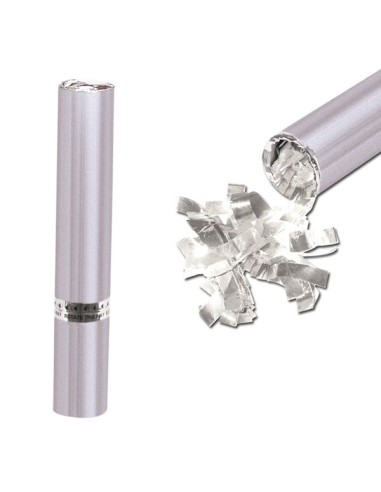 PARTY POPPER AD ARIA COMPRESSA H. CM. 30 ARGENTO Prezzo 4,20 €