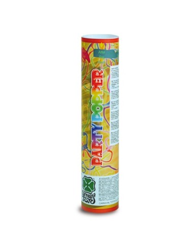 PARTY POPPER METALLIZZATO AD ARIA COMPRESSA H. CM. 20 Prezzo 2,70 €