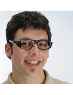 OCCHIALI NERI SENZA LENTI . Prezzo 2,10 €