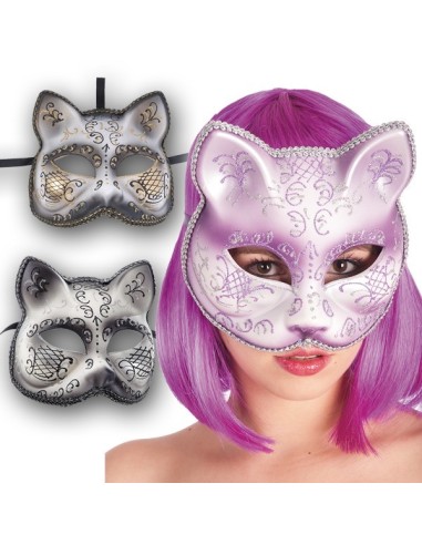 MASCHERA GATTO MEZZO VISO colori assortiti Prezzo 8,60 €