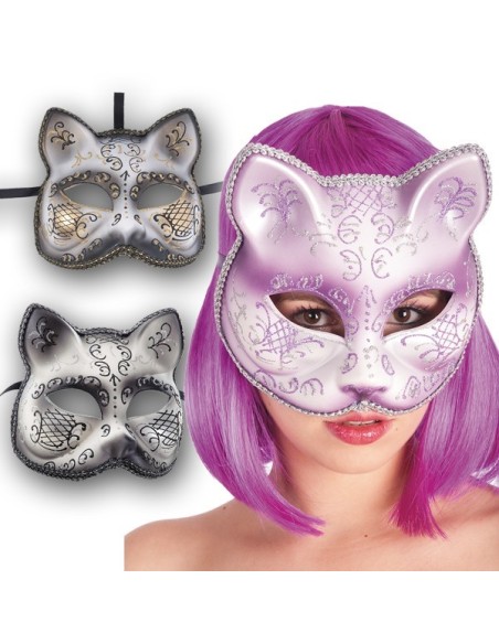 MASCHERA GATTO MEZZO VISO colori assortiti Prezzo 8,60 €