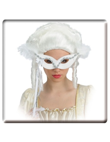 FARFALLA SCAMOSCIATA BIANCA con BASTONCINO, PASSAMANERIA E PIUME Prezzo 6,00 €
