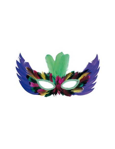 MASCHERINA IN PIUME MULTICOLOR Prezzo 1,80 €