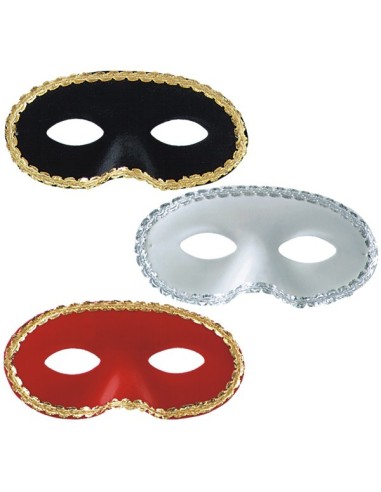 DOMINO SCAMOSCIATO con PASSAMANERIA COLORI ASSORTITI Prezzo 2,90 €