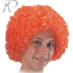 parrucca arancione riccia