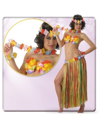 COLLANA FIORI IN STOFFA. Prezzo 0,90 €