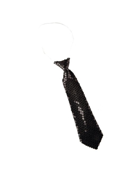 CRAVATTA IN RASO E PAILLETTES NERE Prezzo 3,60 €