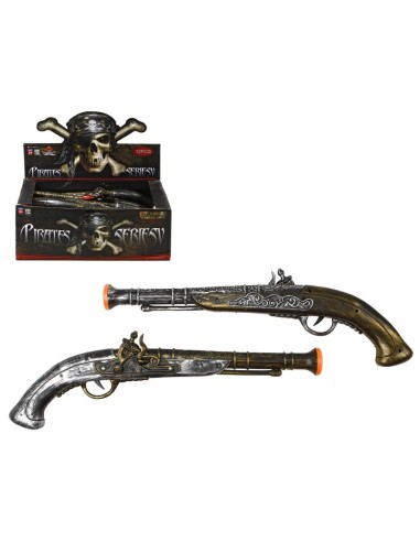 Pistola da pirata replica storica con decorazioni elaborate per costumi e feste a tema