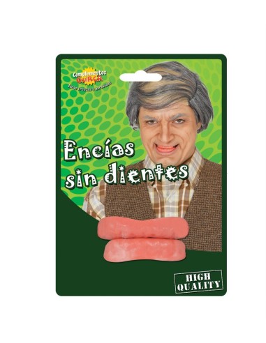 Gengive finte senza denti rosa per travestimenti comici e costumi Halloween