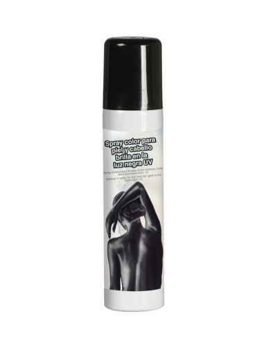 Spray colorante nero per corpo in bomboletta con tappo nero per trucco e trasformazioni Halloween