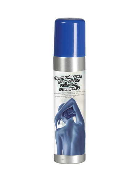 Spray colorante corpo blu per trucco e travestimenti con effetto speciale