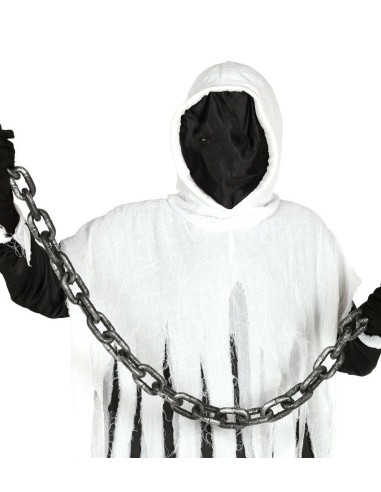Catena metallica lunga 157 cm per costumi horror Halloween e travestimenti da prigioniero