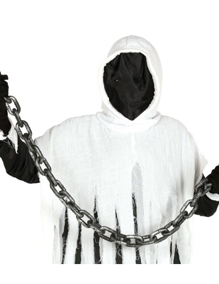 Catena metallica lunga 157 cm per costumi horror Halloween e travestimenti da prigioniero