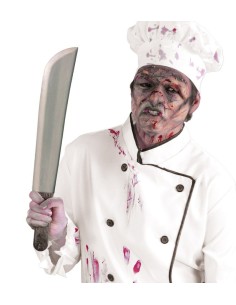 Machete da 53 cm per costumi horror Halloween con impugnatura realistica